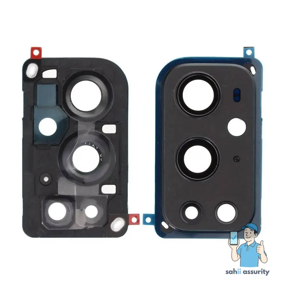 Camera Lens Glass with Frame for OnePlus 9 Pro Grey